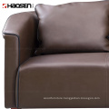 classical office Home furniture Genuine Leather sofa  1+1+3 seater sectional Sofas supplier